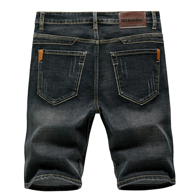 2024 Summer New Men's Denim Shorts Classic Black Blue Thin Section Fashion Slim Business Casual Jeans Shorts Male Brand 2024 Summer New Men's Denim Shorts Classic Black Blue Thin Section Fashion Slim Business Casual Jeans Shorts Male Brand