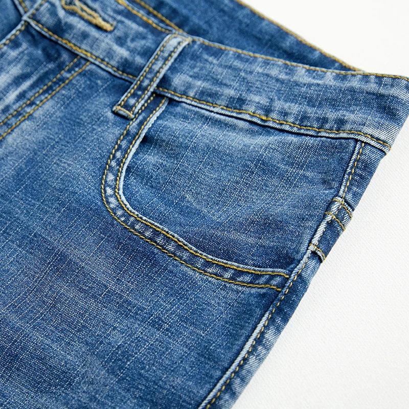 2024 Summer New Men's Denim Shorts Classic Black Blue Thin Section Fashion Slim Business Casual Jeans Shorts Male Brand 2024 Summer New Men's Denim Shorts Classic Black Blue Thin Section Fashion Slim Business Casual Jeans Shorts Male Brand