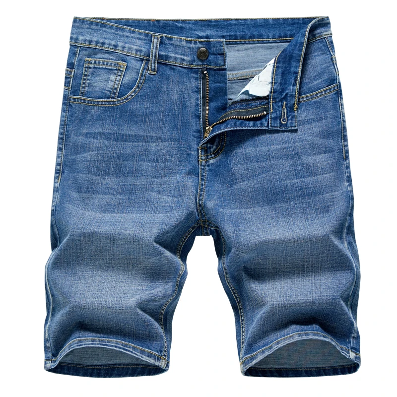 2024 Summer New Men's Denim Shorts Classic Black Blue Thin Section Fashion Slim Business Casual Jeans Shorts Male Brand 2024 Summer New Men's Denim Shorts Classic Black Blue Thin Section Fashion Slim Business Casual Jeans Shorts Male Brand