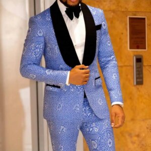 Mens Suits Tuxedo Suit Set Slim Fit 2 Piece Luxurious Party Dinner Jacket Pants