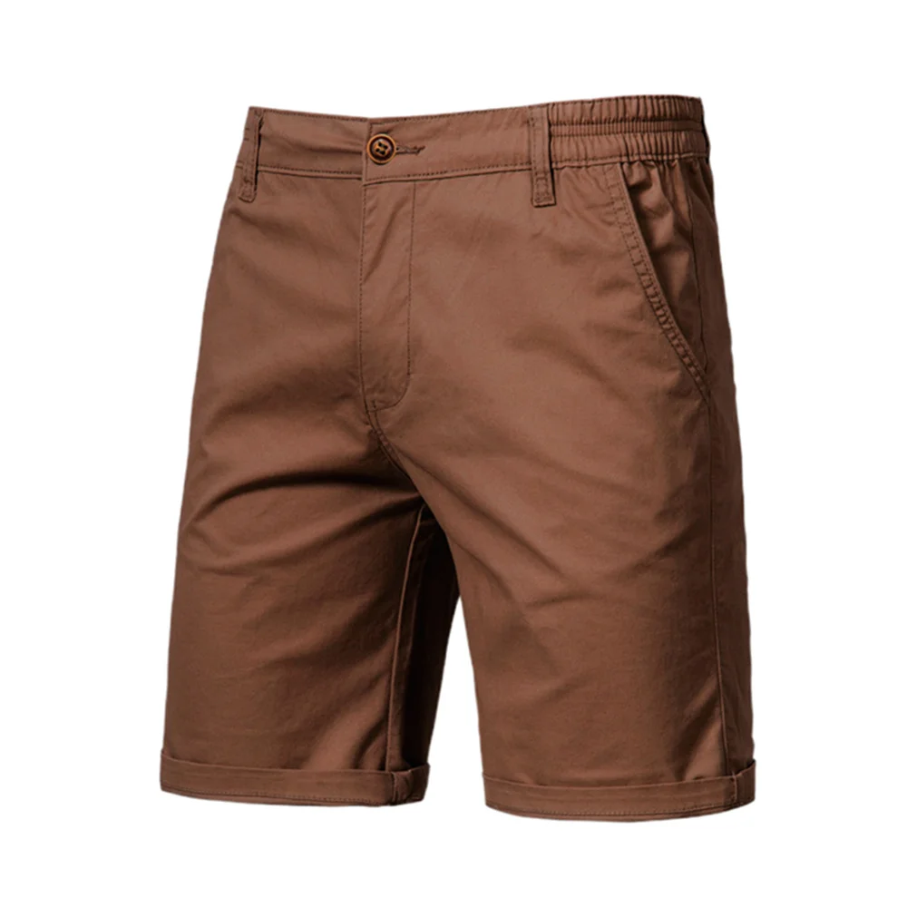 AIOPESON Summer 100% Cotton Solid Shorts Men High Quality Casual Business Social Elastic Waist Men Shorts 10 Colors Beach Shorts AIOPESON Summer 100% Cotton Solid Shorts Men High Quality Casual Business Social Elastic Waist Men Shorts 10 Colors Beach Shorts