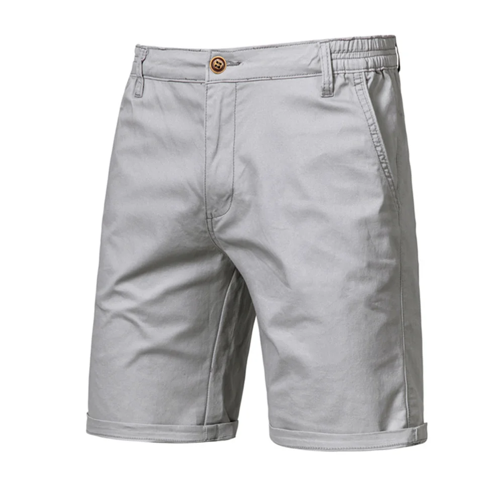 AIOPESON Summer 100% Cotton Solid Shorts Men High Quality Casual Business Social Elastic Waist Men Shorts 10 Colors Beach Shorts AIOPESON Summer 100% Cotton Solid Shorts Men High Quality Casual Business Social Elastic Waist Men Shorts 10 Colors Beach Shorts