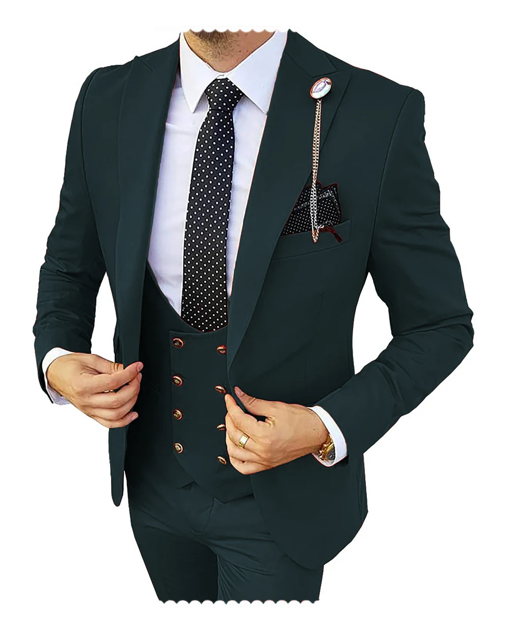 Formal Men's Suits 3 Pieces Tuxedos Slim Fit Business Groom Champagne Tuxedos Wedding Suit (Blazer+Pants+Vest) Formal Men's Suits 3 Pieces Tuxedos Slim Fit Business Groom Champagne Tuxedos Wedding Suit (Blazer+Pants+Vest)
