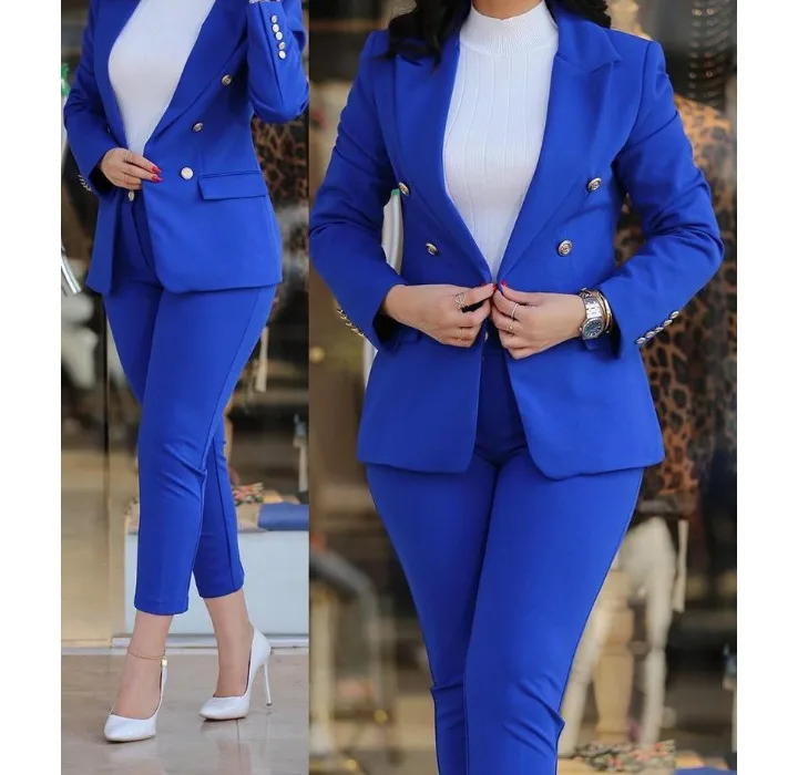 Blazer Women's Suits Elegant Pants Long Sleeved Coat Solid Color Fashion Versatile Casual Set Summer New 2023 Y2k Clothes Blazer Women's Suits Elegant Pants Long Sleeved Coat Solid Color Fashion Versatile Casual Set Summer New 2023 Y2k Clothes