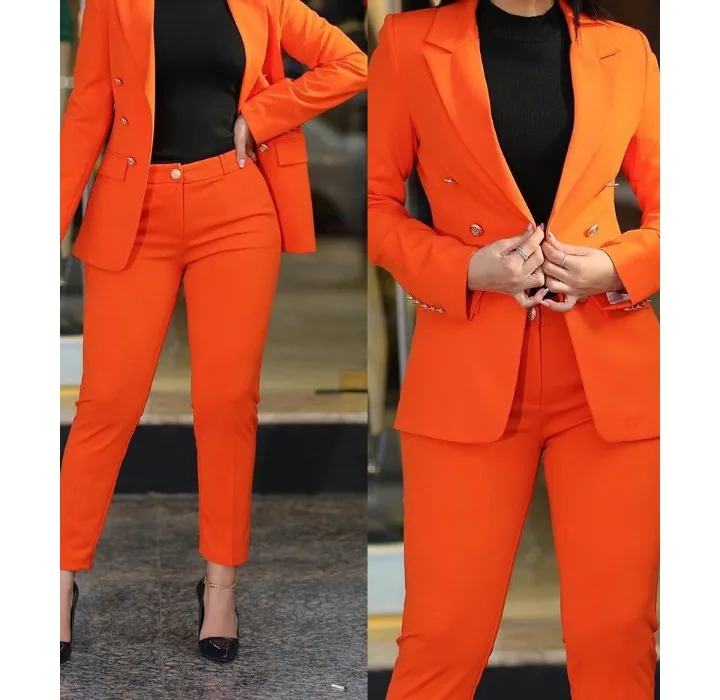 Blazer Women's Suits Elegant Pants Long Sleeved Coat Solid Color Fashion Versatile Casual Set Summer New 2023 Y2k Clothes Blazer Women's Suits Elegant Pants Long Sleeved Coat Solid Color Fashion Versatile Casual Set Summer New 2023 Y2k Clothes