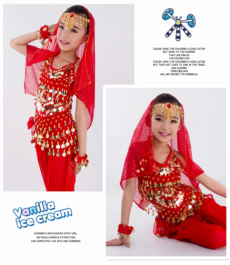 Kids Belly Dance Costumes Set Oriental Dance Girls Belly Dancing India Belly Dance Clothes Bellydance Child Kids Indian 6 Colors Kids Belly Dance Costumes Set Oriental Dance Girls Belly Dancing India Belly Dance Clothes Bellydance Child Kids Indian 6 Colors