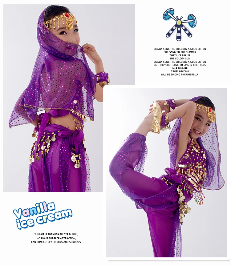 Kids Belly Dance Costumes Set Oriental Dance Girls Belly Dancing India Belly Dance Clothes Bellydance Child Kids Indian 6 Colors Kids Belly Dance Costumes Set Oriental Dance Girls Belly Dancing India Belly Dance Clothes Bellydance Child Kids Indian 6 Colors