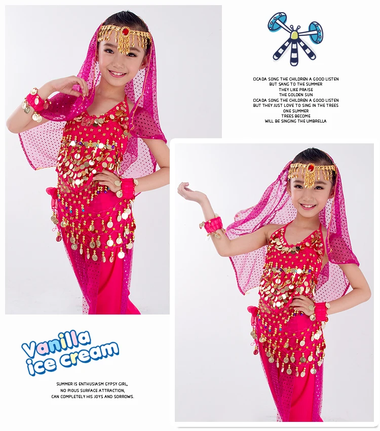 Kids Belly Dance Costumes Set Oriental Dance Girls Belly Dancing India Belly Dance Clothes Bellydance Child Kids Indian 6 Colors Kids Belly Dance Costumes Set Oriental Dance Girls Belly Dancing India Belly Dance Clothes Bellydance Child Kids Indian 6 Colors