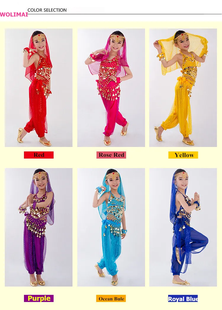 Kids Belly Dance Costumes Set Oriental Dance Girls Belly Dancing India Belly Dance Clothes Bellydance Child Kids Indian 6 Colors Kids Belly Dance Costumes Set Oriental Dance Girls Belly Dancing India Belly Dance Clothes Bellydance Child Kids Indian 6 Colors
