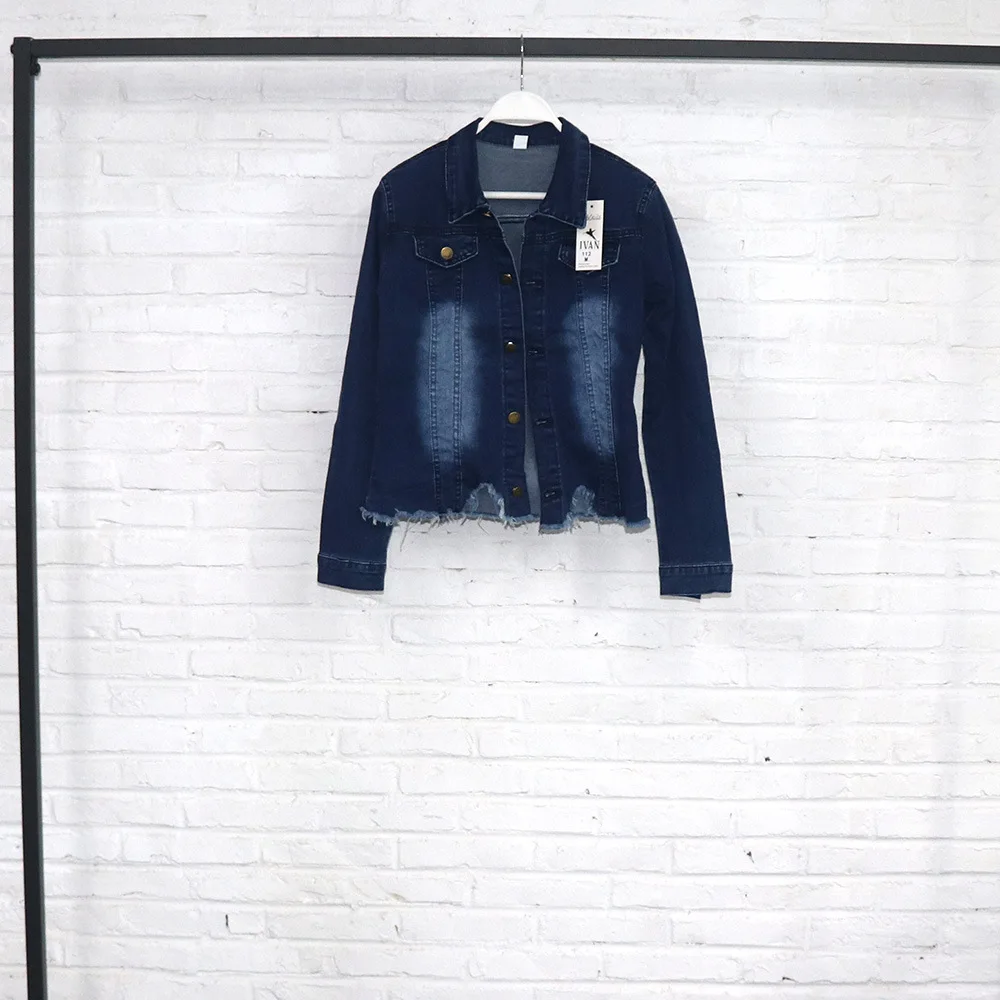 Matching Sets Denim Jackets Single Breasted Pant Sets Hole Ripped Pencil Pant Solid Slim Fit Pockets Streetwear 2024 Washed