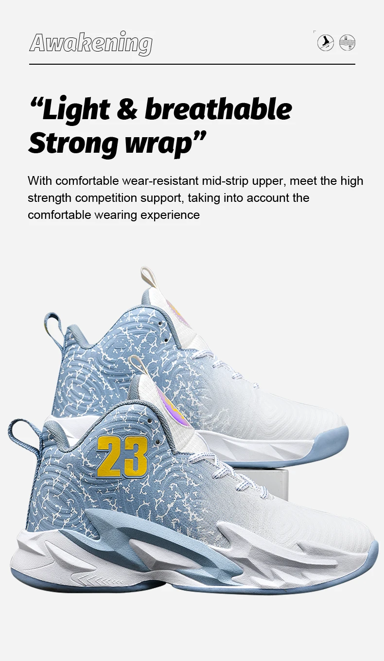 Men Basketball Shoes Breathable Men Non Slip Outdoor Fashion Unisex Sneakers