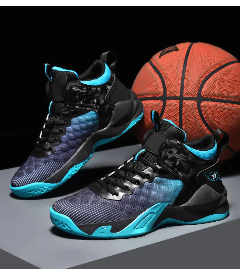 Men's Basketball Shoes Breathable Non-Slip Sneakers Fashionable Sports
