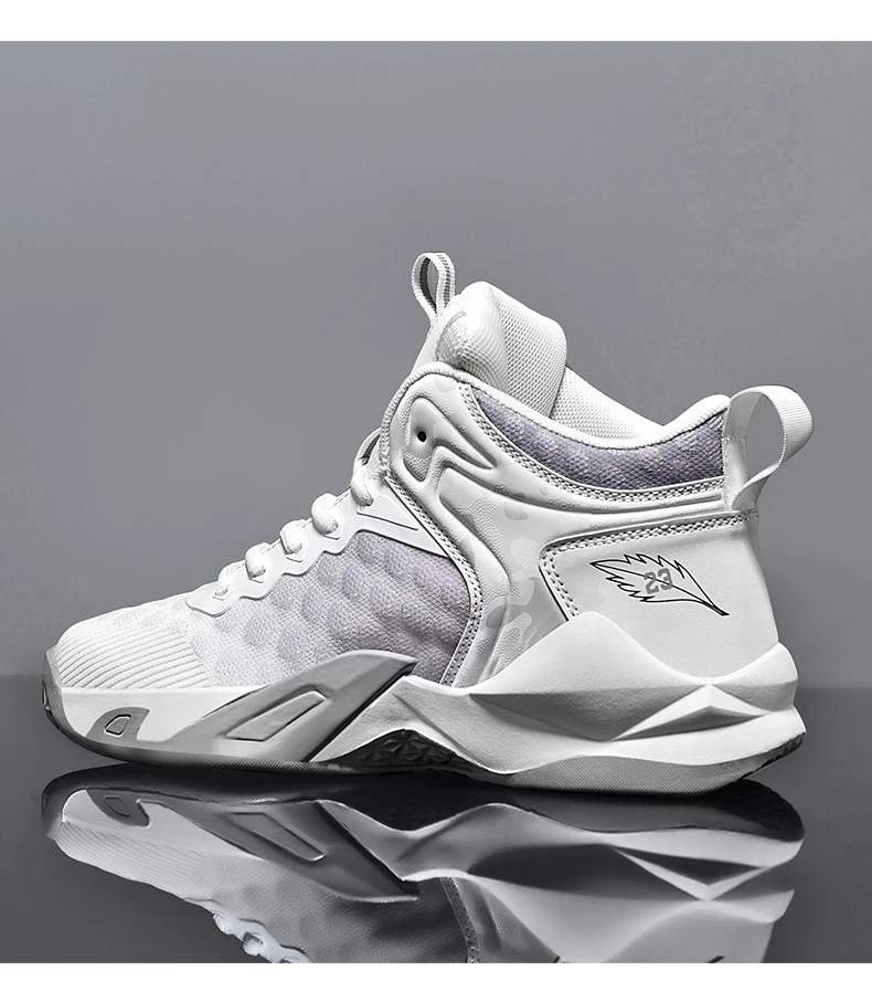 Men's Basketball Shoes Breathable Non-Slip Sneakers Fashionable Sports