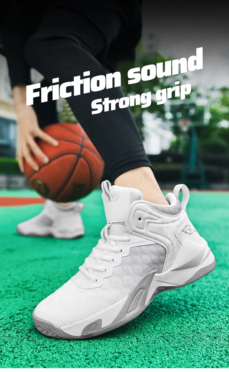 Men's Basketball Shoes Breathable Non-Slip Sneakers Fashionable Sports