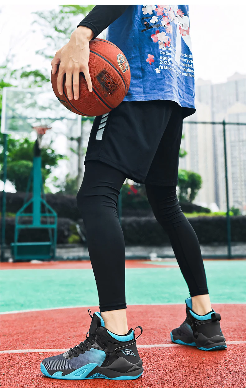 Men's Basketball Shoes Breathable Non-Slip Sneakers Fashionable Sports