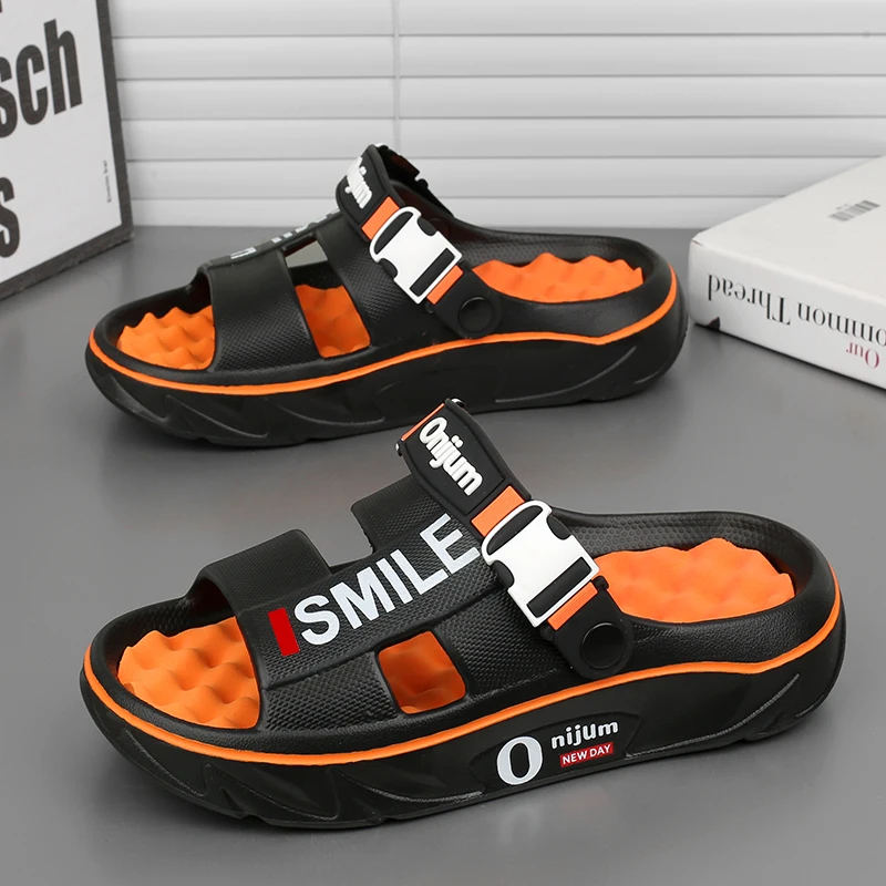 2025 New Men's Massage Slippers Indoor Outdoor Sandals Beach Comfortable Soft Slides Clogs Casual Shoes Men Women Home Slippers 2025 New Men's Massage Slippers Indoor Outdoor Sandals Beach Comfortable Soft Slides Clogs Casual Shoes Men Women Home Slippers