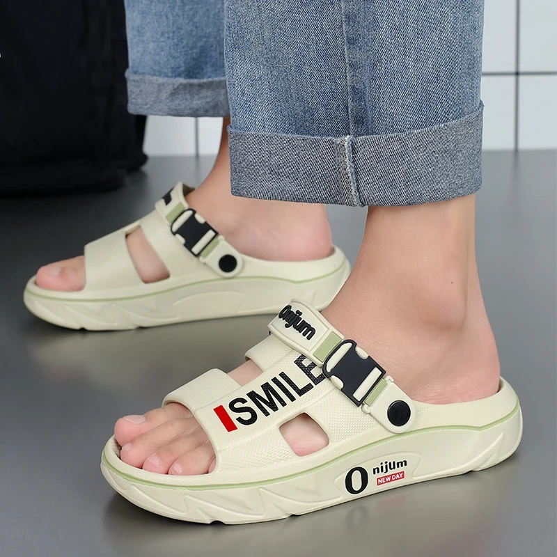 2025 New Men's Massage Slippers Indoor Outdoor Sandals Beach Comfortable Soft Slides Clogs Casual Shoes Men Women Home Slippers 2025 New Men's Massage Slippers Indoor Outdoor Sandals Beach Comfortable Soft Slides Clogs Casual Shoes Men Women Home Slippers