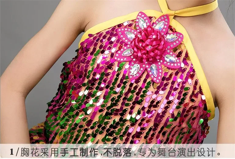 Fashion Princess Girl Dress Children Costume Summer Stage Sequin Tutu Baby Clothes Robe Fille Party Dance Kids Dresses Vestidos