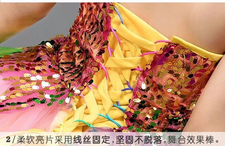 Fashion Princess Girl Dress Children Costume Summer Stage Sequin Tutu Baby Clothes Robe Fille Party Dance Kids Dresses Vestidos