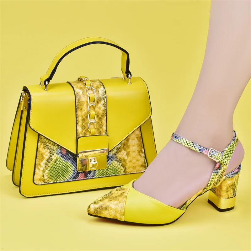 2024 Italian Shoe and Bag Set for Party In Women Luxury Shoes Women Designers Nigerian Women Party Pumps High Heels Sexy Ladies