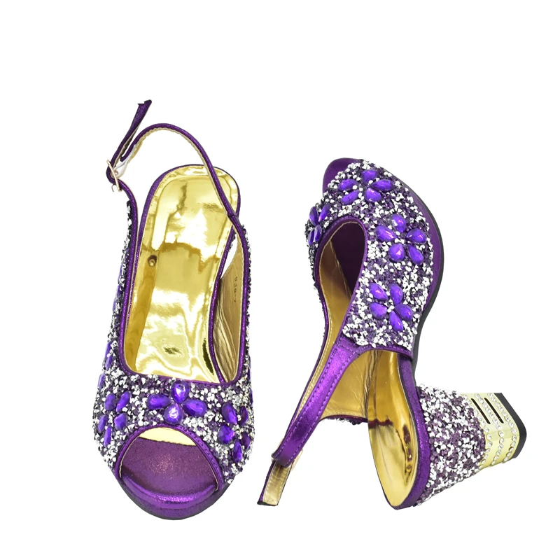 New Arrival Nigerian Party Shoes with Bag Set Decorated with Rhinestone Shoes for Women 2024 Designer Luxury Wedding Shoes Bride New Arrival Nigerian Party Shoes with Bag Set Decorated with Rhinestone Shoes for Women 2024 Designer Luxury Wedding Shoes Bride
