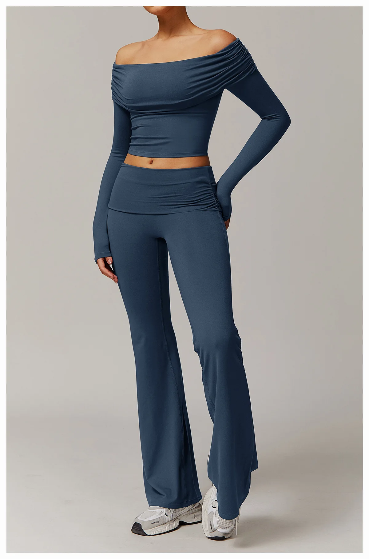 Women Yoga Suit 2PCS Sports Set Quick-Drying Gym Set Women Tracksuit Running Workout Long Sleeve Sports Shirt Yoga Clothing