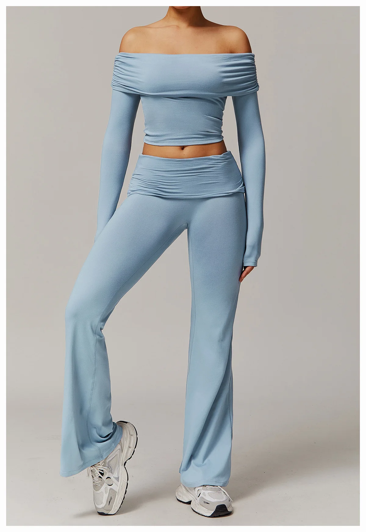 Women Yoga Suit 2PCS Sports Set Quick-Drying Gym Set Women Tracksuit Running Workout Long Sleeve Sports Shirt Yoga Clothing