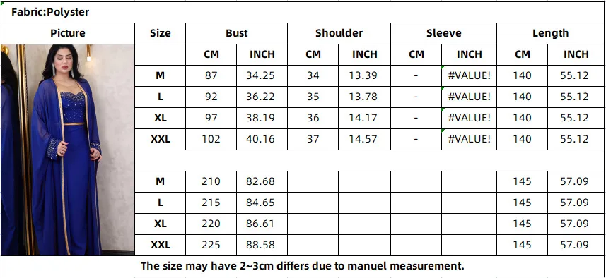 Islam Middle East Saudi Arab Muslim Fashion Abaya Women Beaded Luxury Dress Set 2 Piece Djellaba Ramadan Kebaya Kimono Jalabiya