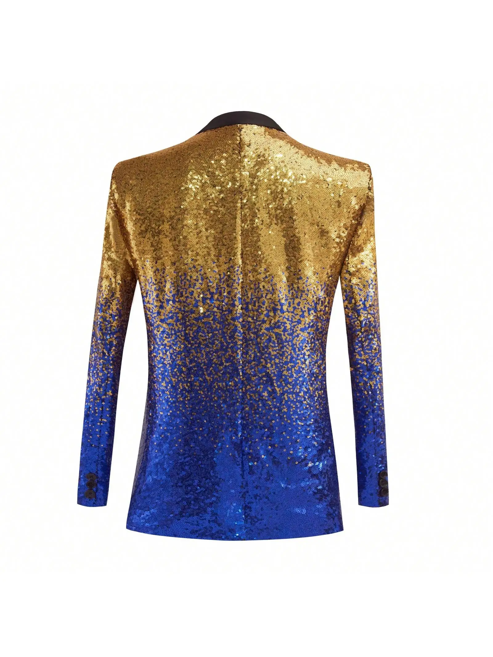 Men Sequin Shiny Prom Suit Jacket One Button and Blazers Tuxedo for Wedding Banquet