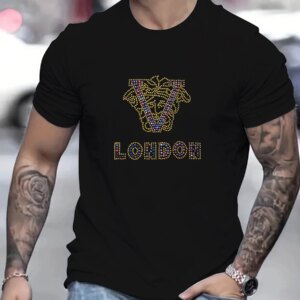 High Quality Summer Luxury people head Print V Letter T-Shirt Cotton Men Women Fashion Short Sleeve Tops Tee High-end Designer