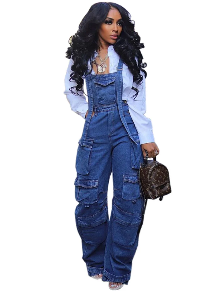 Wmstar Women Jumpsuit Fashion Rompers Streetwear Sleeveless Denim Vintage Loose Jeans Overalls Pockets Wide Leg Female Pants Wmstar Women Jumpsuit Fashion Rompers Streetwear Sleeveless Denim Vintage Loose Jeans Overalls Pockets Wide Leg Female Pants