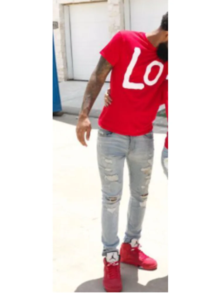 His- and- hers Couple Matching T-shirts Top Casual Red LO VE Women Men Fashion Boyfriend Girlfriend Tees Lovers tshirt Femme