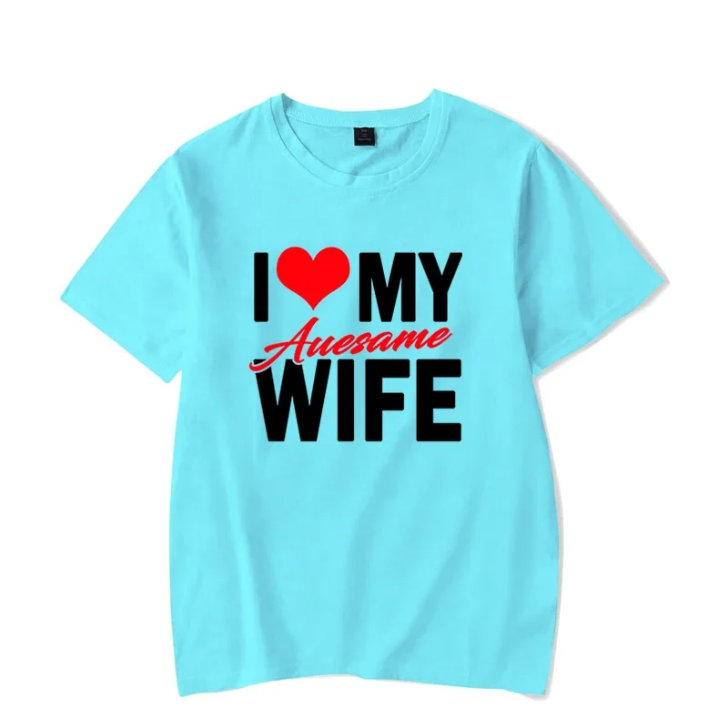 I Love My Awesome Wife Husband T Shirts Honeymoon Couple Outfits Dating Couples Anniversary Gifts Men Women Tee Shirt Oversize
