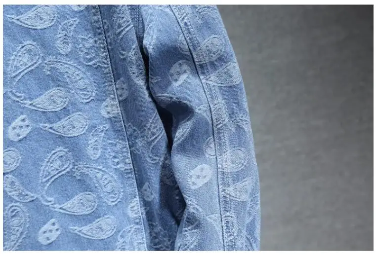 Summer New Men Pure Colour Denim Jacket Single-breasted Lapel Daily Casual Coats Summer New Men Pure Colour Denim Jacket Single-breasted Lapel Daily Casual Coats