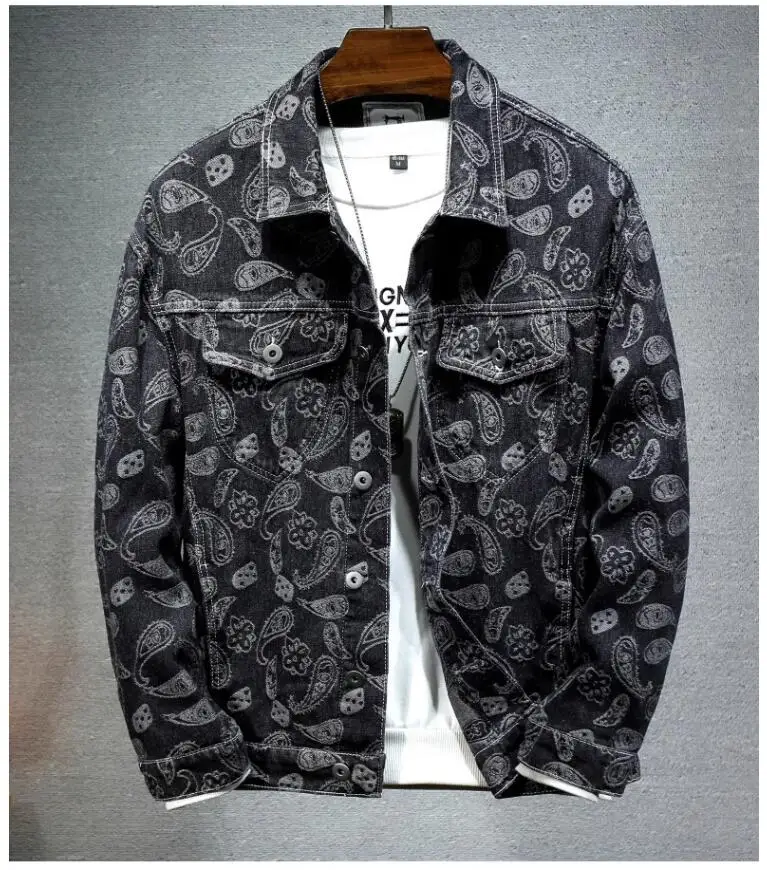 Summer New Men Pure Colour Denim Jacket Single-breasted Lapel Daily Casual Coats Summer New Men Pure Colour Denim Jacket Single-breasted Lapel Daily Casual Coats