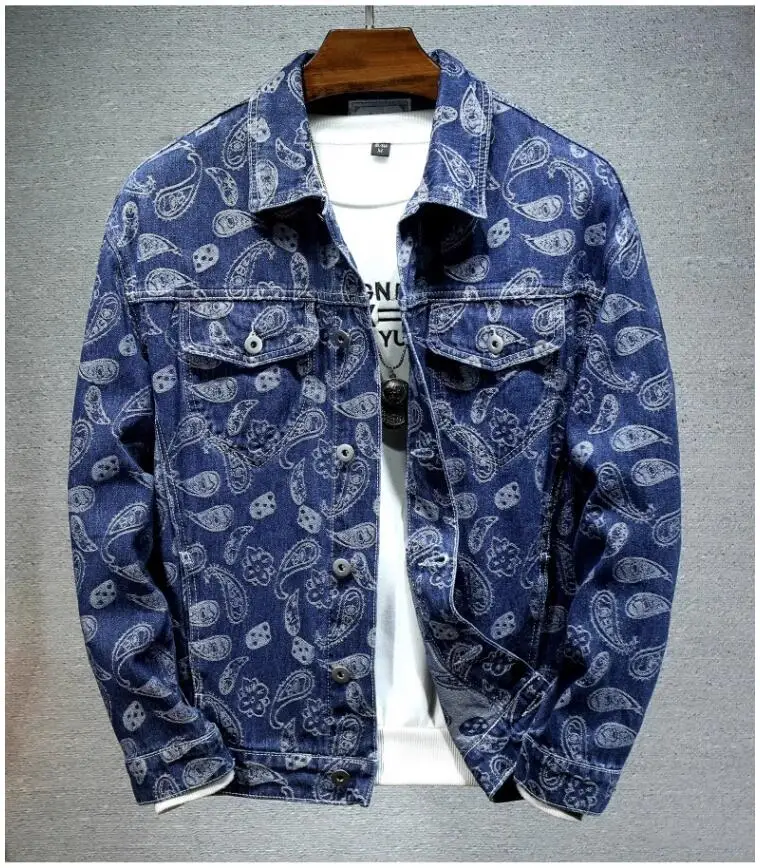 Summer New Men Pure Colour Denim Jacket Single-breasted Lapel Daily Casual Coats Summer New Men Pure Colour Denim Jacket Single-breasted Lapel Daily Casual Coats