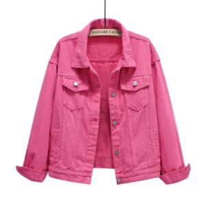 Y2k Denim Jeans Coat Cotton Women Button Spring Autumn Ropa Cardigan Punk Gothic Bomber Jacket Windbreaker Elegant Jackets