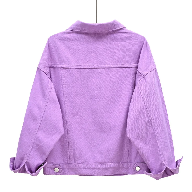 Y2k Denim Jeans Coat Cotton Women Button Spring Autumn Ropa Cardigan Punk Gothic Bomber Jacket Windbreaker Elegant Jackets