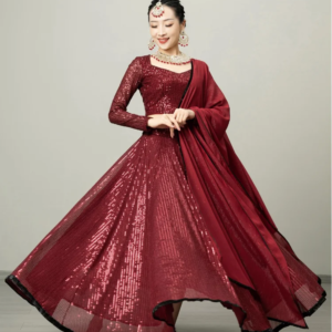Indian Women's Dance Costume Performance Sari Big Skirt Set