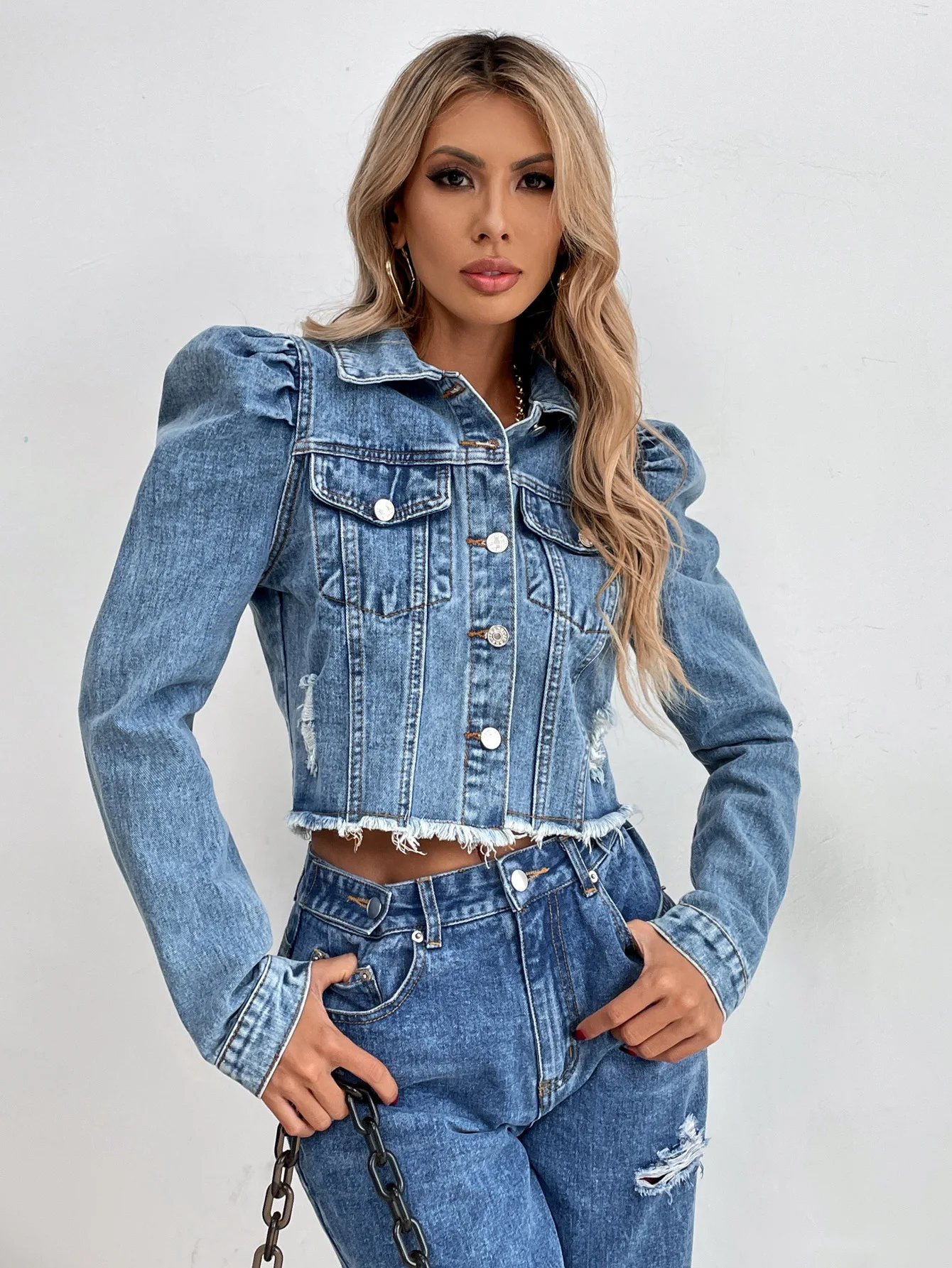 Sping Denim Coat Women Short Coats Turn Down Collar Jackets Single Breasted Open Stitch Jeans Y2k Streetwear Outerwear 2025 Sping Denim Coat Women Short Coats Turn Down Collar Jackets Single Breasted Open Stitch Jeans Y2k Streetwear Outerwear 2025