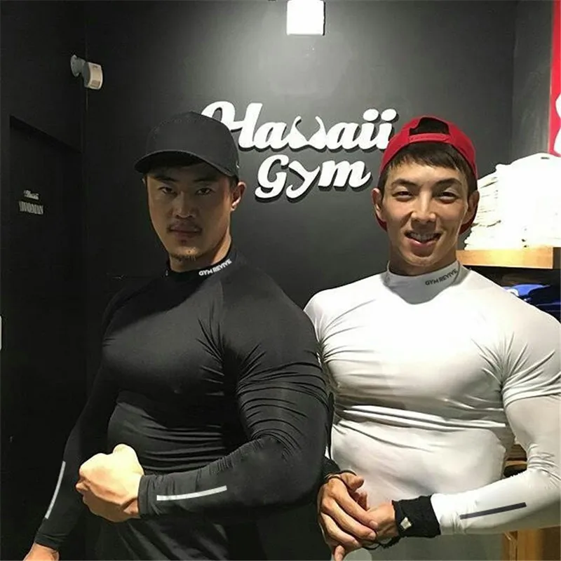 Mens Bodybuilding Quick Dry Casual Compression Long Sleeve T-Shirt Man Gym Fitness Clothing Sport Running Workout Tee Sweatshirt Mens Bodybuilding Quick Dry Casual Compression Long Sleeve T-Shirt Man Gym Fitness Clothing Sport Running Workout Tee Sweatshirt