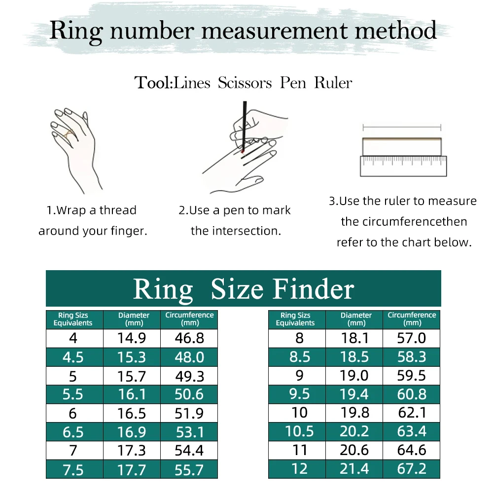 FEOBUR 2/3/5CT Green Moissanite Rings for Women Certified 925 Sterling Silver Lab Diamond Engagement Ring Wedding Jewelry GRA