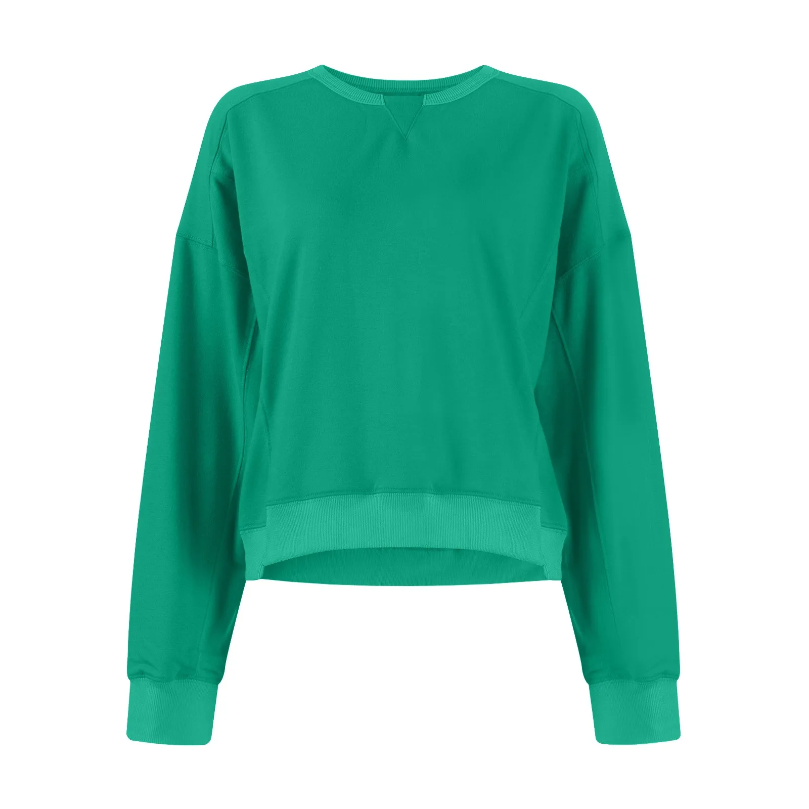Autumn Women'S Long-Sleeved Simple Tops T-Shirts Round Neck Loose Solid Color Fashion Women'S New Sweatshirt Clothing 2024 Autumn Women'S Long-Sleeved Simple Tops T-Shirts Round Neck Loose Solid Color Fashion Women'S New Sweatshirt Clothing 2024