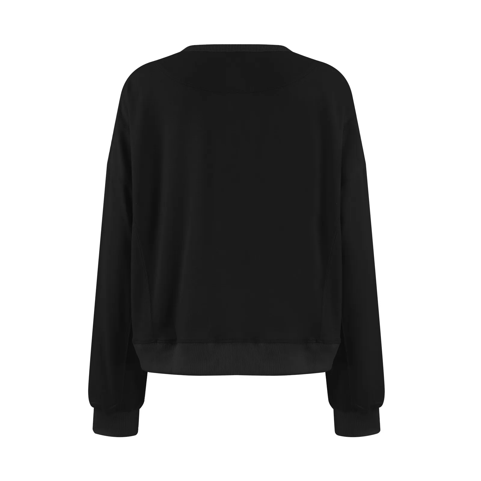 Autumn Women'S Long-Sleeved Simple Tops T-Shirts Round Neck Loose Solid Color Fashion Women'S New Sweatshirt Clothing 2024 Autumn Women'S Long-Sleeved Simple Tops T-Shirts Round Neck Loose Solid Color Fashion Women'S New Sweatshirt Clothing 2024