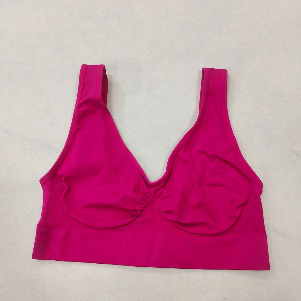 Women Sports Bra Without pad Sleep Brassiere Underwear sleep yoga sports bra vest Plus Size Top no sponge insert pad Bralette Women Sports Bra Without pad Sleep Brassiere Underwear sleep yoga sports bra vest Plus Size Top no sponge insert pad Bralette