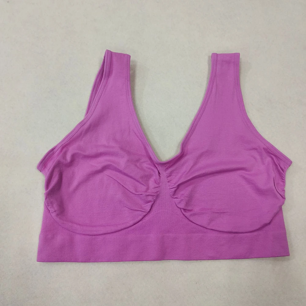 Women Sports Bra Without pad Sleep Brassiere Underwear sleep yoga sports bra vest Plus Size Top no sponge insert pad Bralette Women Sports Bra Without pad Sleep Brassiere Underwear sleep yoga sports bra vest Plus Size Top no sponge insert pad Bralette