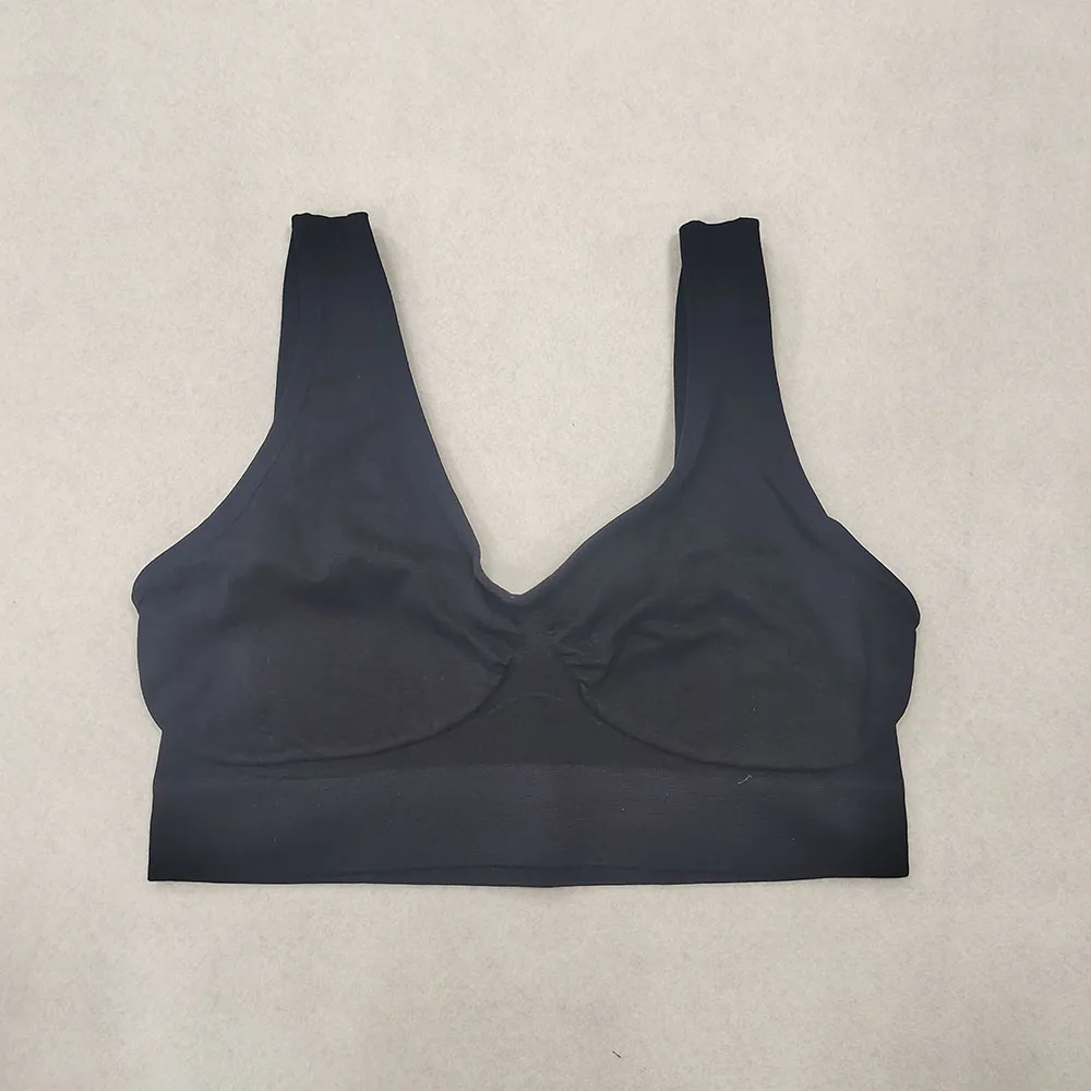 Women Sports Bra Without pad Sleep Brassiere Underwear sleep yoga sports bra vest Plus Size Top no sponge insert pad Bralette Women Sports Bra Without pad Sleep Brassiere Underwear sleep yoga sports bra vest Plus Size Top no sponge insert pad Bralette