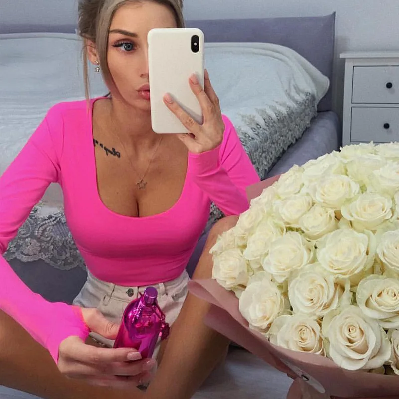 Orange Neon Bodysuit Women Long Sleeve Bodycon Sexy Autumn Winter Streetwear Club Party Outfits Casual Female Clothing Orange Neon Bodysuit Women Long Sleeve Bodycon Sexy Autumn Winter Streetwear Club Party Outfits Casual Female Clothing