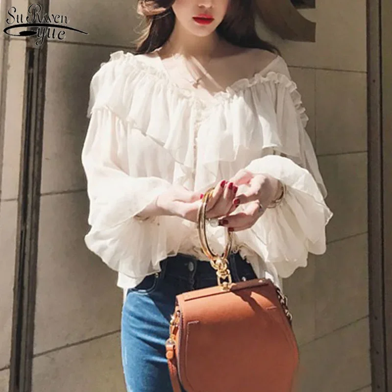 Cotton T-Shirt Women Long Sleeve Striped T Shirt Fashion 2025 Spring Autumn Female Clothes Top Tee Lady V-neck Tops 7215