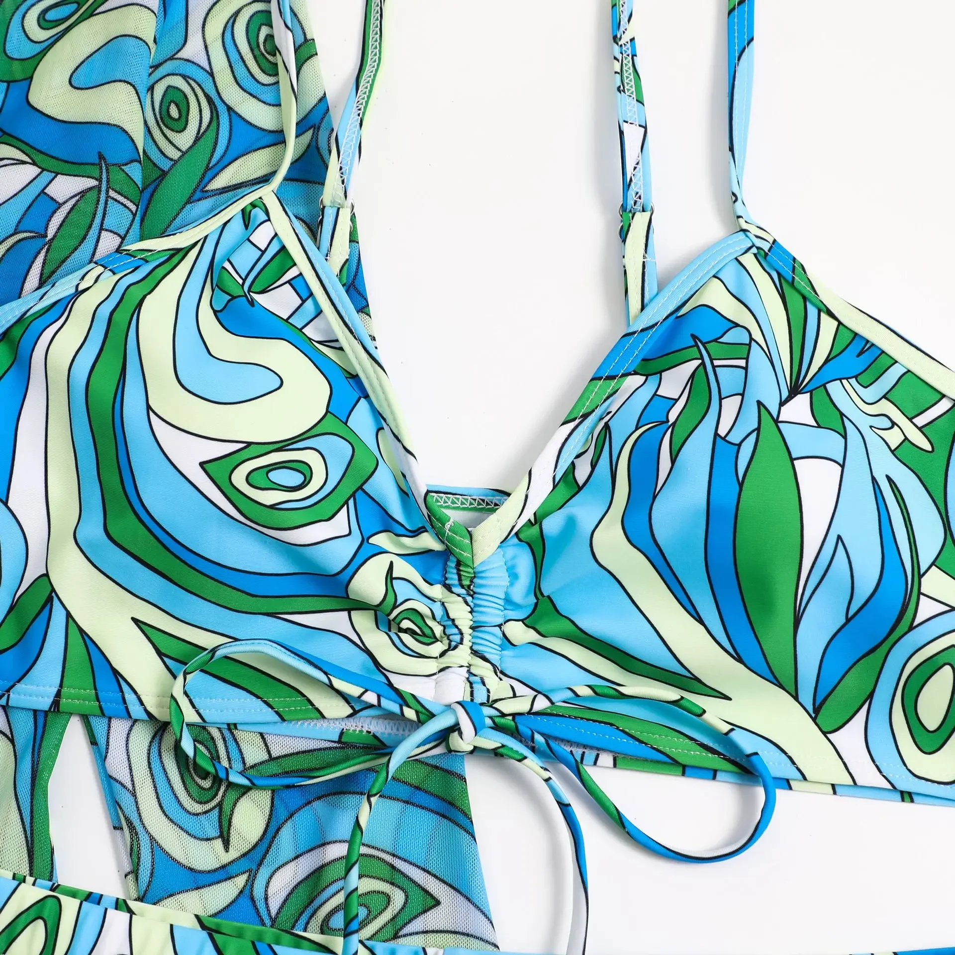 2024 Separate Swimsuits Tankini Set Female Swimwear Sports Beach Wear Two-Piece Bathing Suits Girls Pool Women Swimming Suit